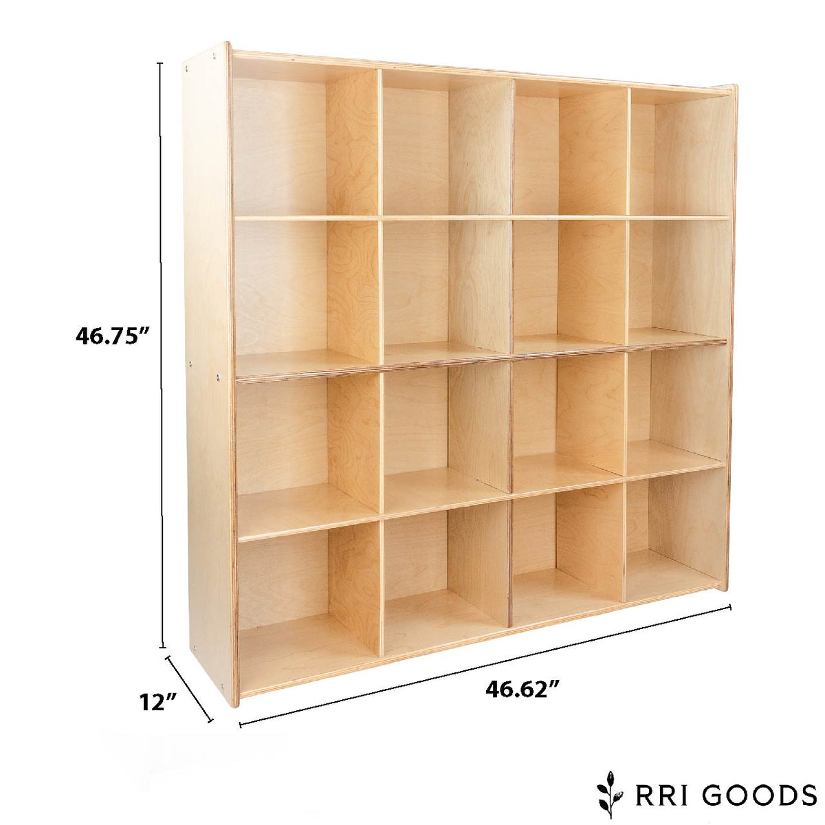 16-Cubby Kids Storage Cabinet – Fully Assembled Toy & Classroom Organizer