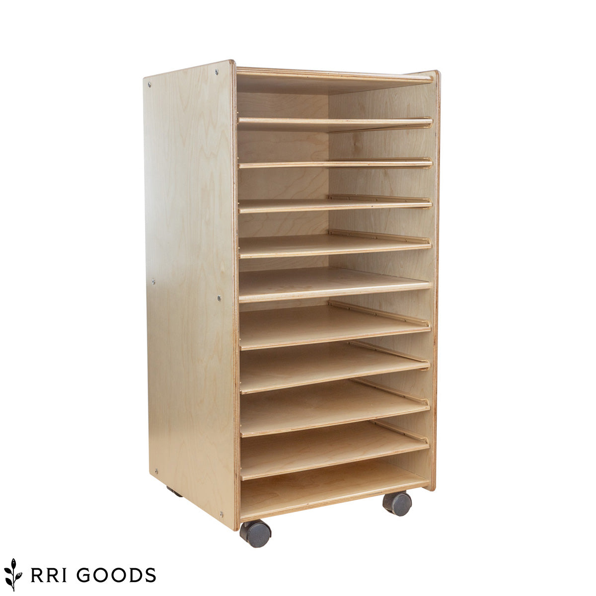 Multi-Shelf Puzzle Storage Cabinet – Fully Assembled Puzzle and Paper Organizer