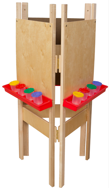 3-Sided Adjustable Easel with Plywood