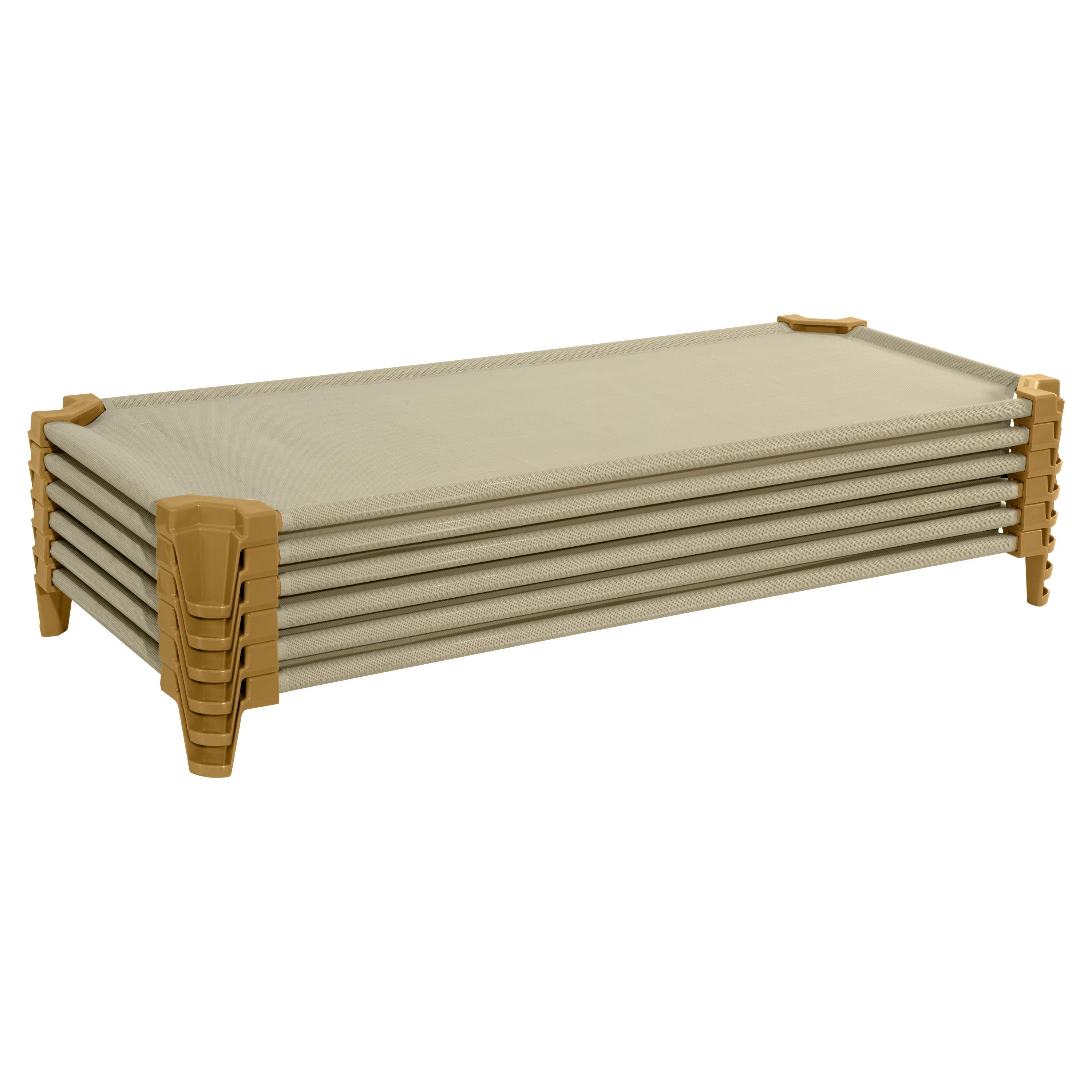 Wood Designs Incredible Stackable Daycare Cots for Kids, RTA (Set of 6)