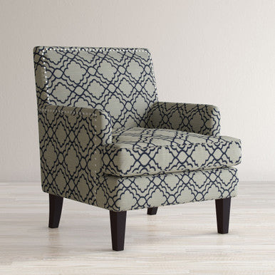 Asbrey Geometric Upholstered Accent Chair