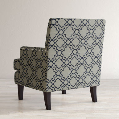 Asbrey Geometric Upholstered Accent Chair