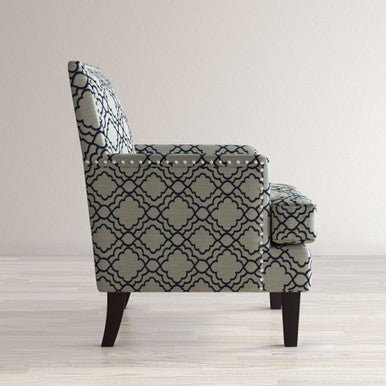 Asbrey Geometric Upholstered Accent Chair