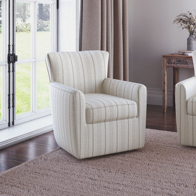 Bailey Contemporary Traditional Swivel Accent Chair