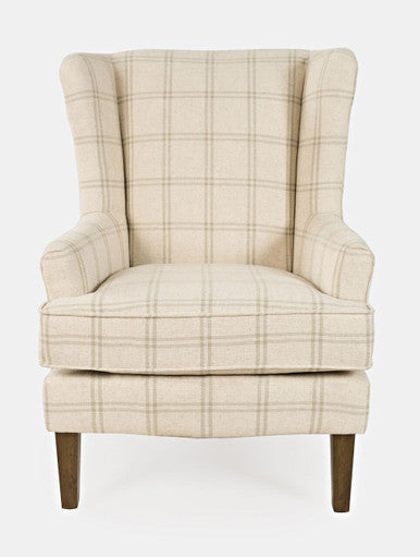 Frais Traditional Upholstered Wingback Accent Chair