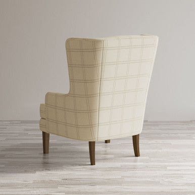 Frais Traditional Upholstered Wingback Accent Chair