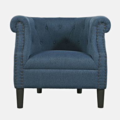 Lily Upholstered Barrel Accent Chair